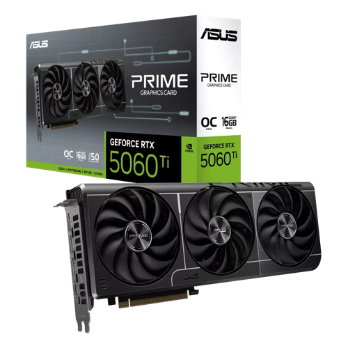 ASUS PRIME GeForce RTX 5060 Ti 16GB GDDR7 OC Ed. Graphics Card